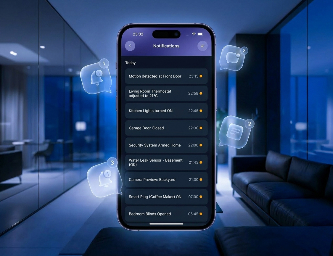 Real time notifications.